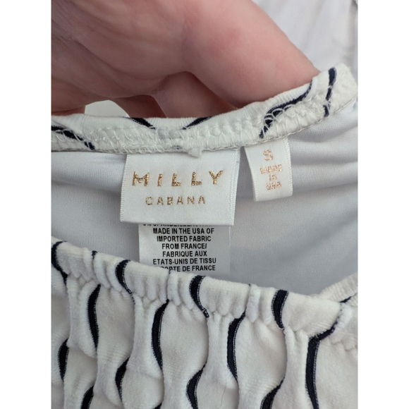 Milly Cabana One Piece Neutral Deep Back Scoop Women's Size S - Picture 6 of 7